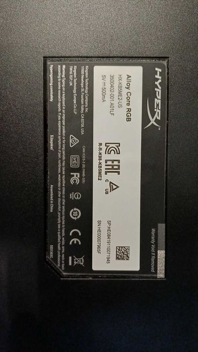 Klawiatura Gamingowa HyperX Alloy Core RGB