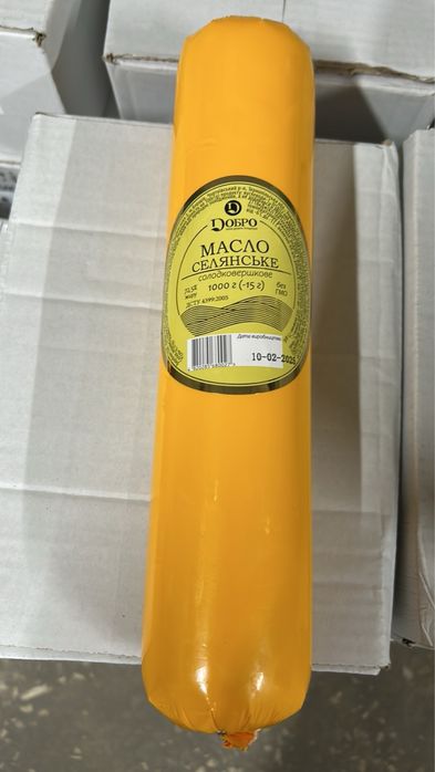 Масло солодковершкове 72.5% жирність
