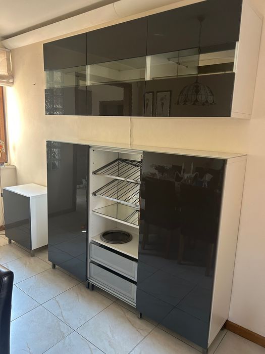 Komoda wraz z witryną/ nadstawką górną Ikea-OKAZJA