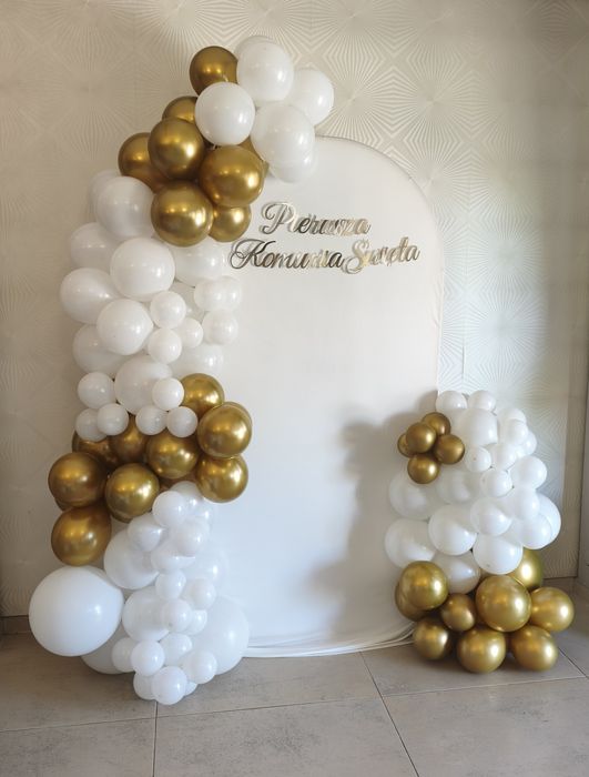 Dekoracje balonowe, ścianki, płótno, balony,