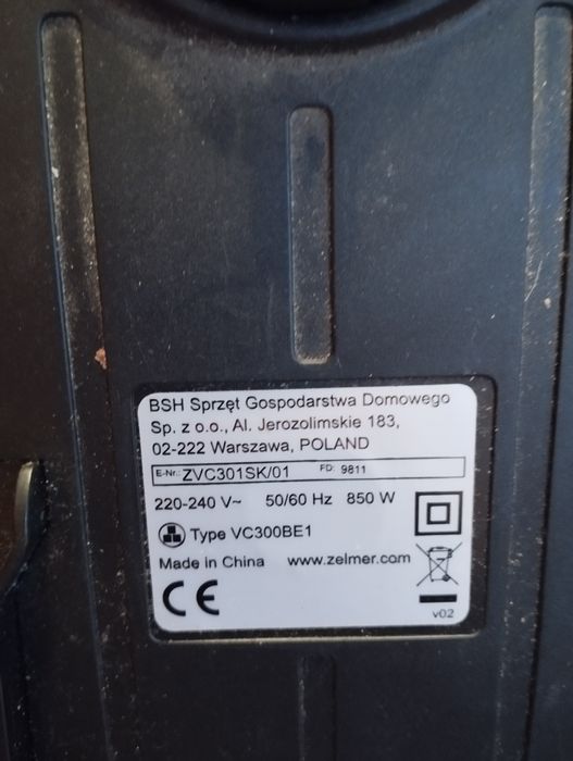 Odkurzacz Zelmer czytaj opis