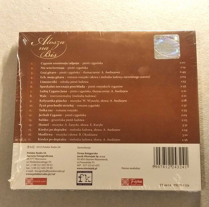 Alosza Awdiejew "Alosza na Bis" 1xCD nowa folia