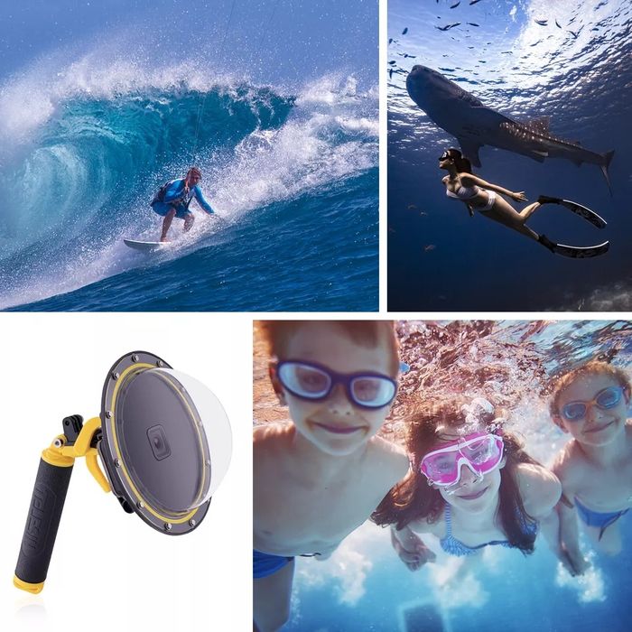 Dome GoPro Hero 12 compatível com 9, 10 e 11 + Gatilho NOVO