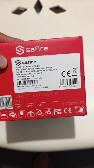 Câmera  segurança safire nova