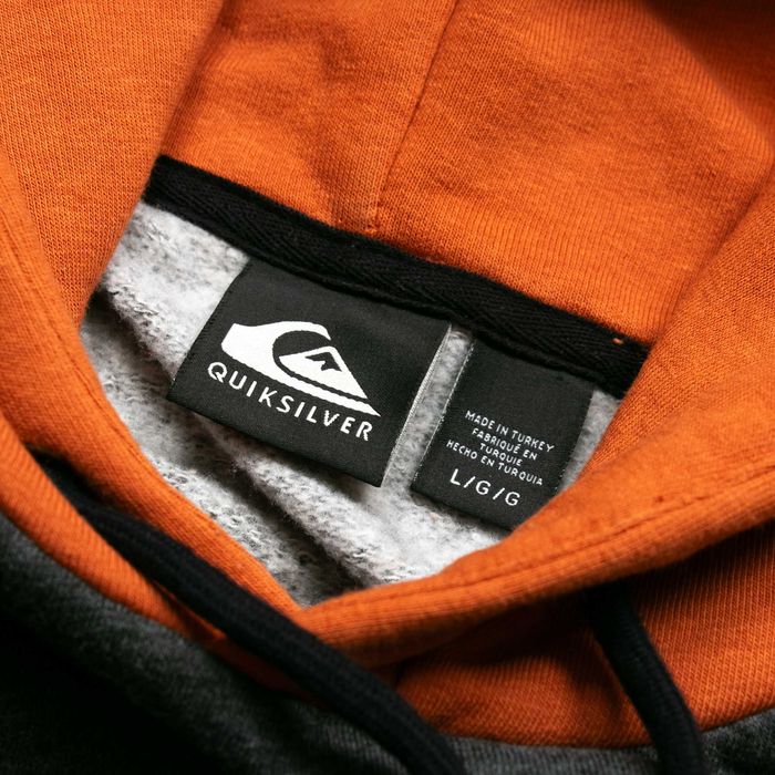 Quiksilver logo bluza z kapturem L