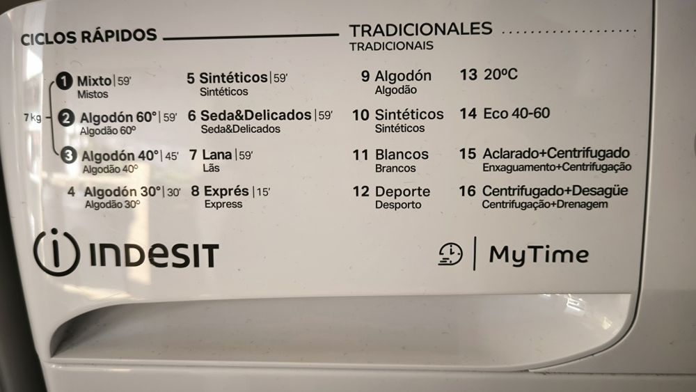 Maquina de lavar roupa Indesit my time