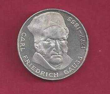 ALEMANHA 5  MARK Carl Friedrich Gauss  Prata Proof