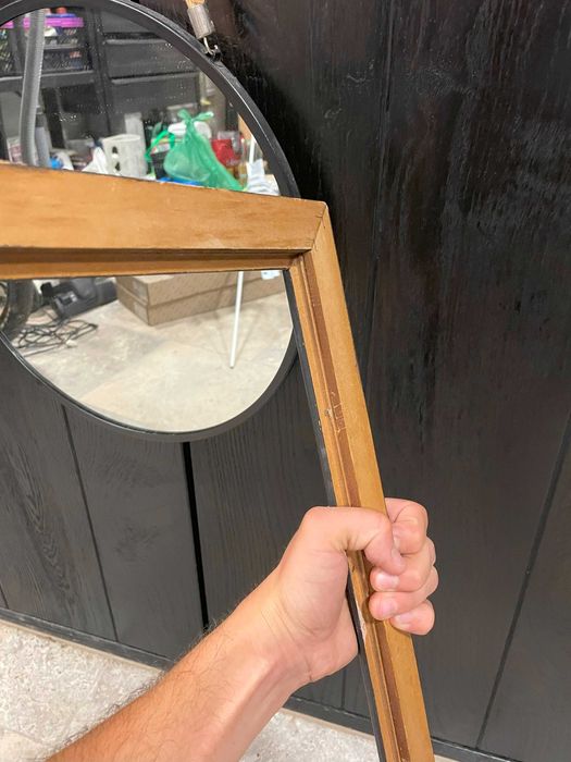 Lustro wiszące + drewniana rama gratis