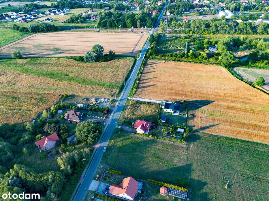 Działka budowlana 1169 m² w Zębicach | prąd + woda | MPZP - Widok 5