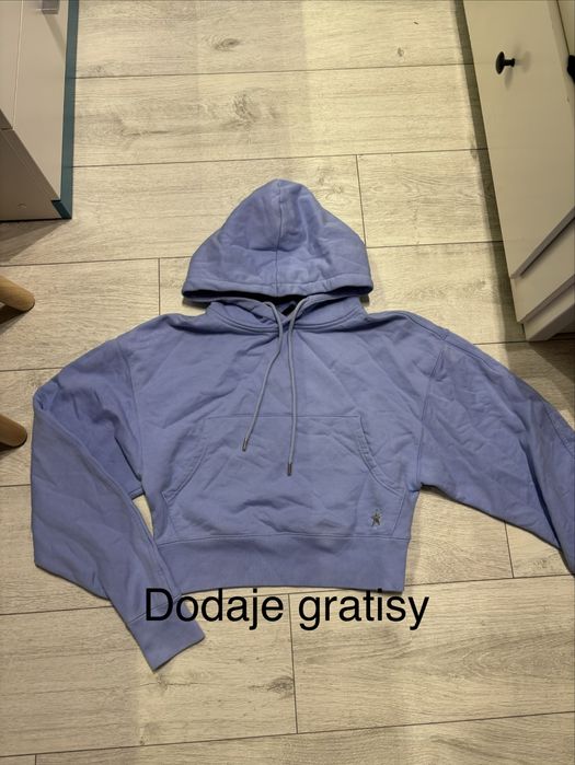 Mugler x H&M Bluza z Kapturem Błękitna Logo XS UNIKAT