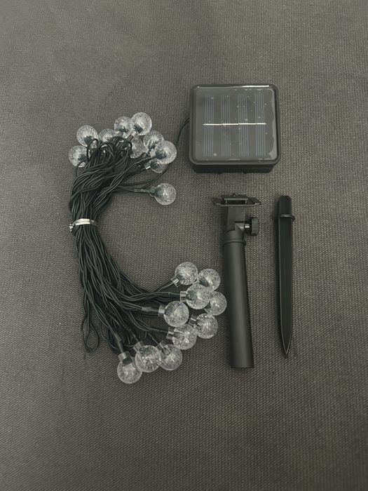 Lampki solarne LED girlanda kule na ogród/balkon - 20 LED