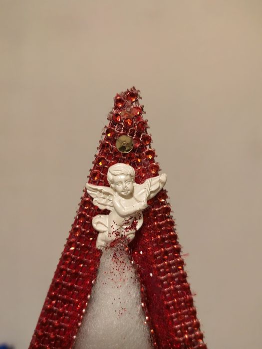 Decoração Natal Artesanal em forma de Pinheiro