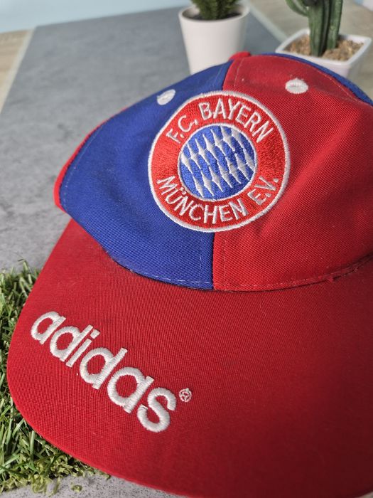Czapka hat Adidas München Monachium F.C. Bayern lata 90 90s