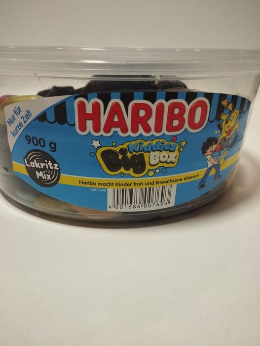 Haribo żelki big box kiddies 900 g lakritz mix