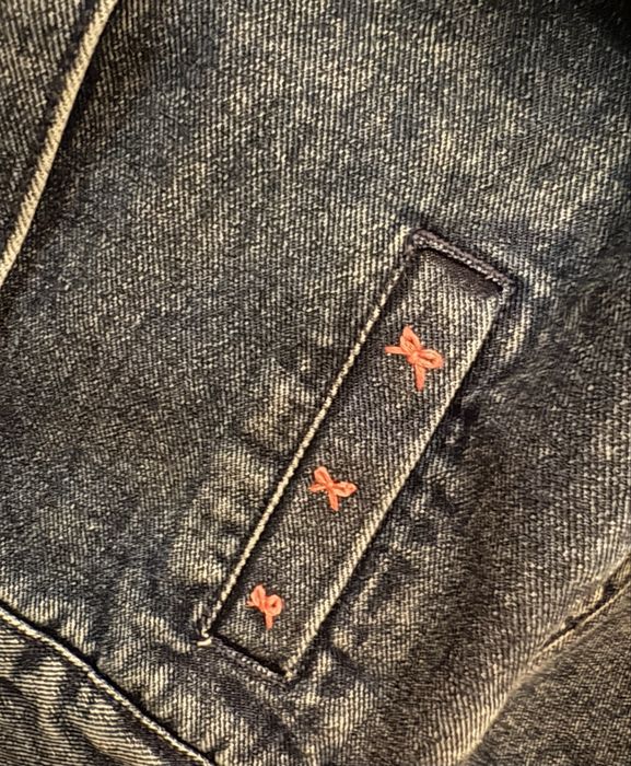 Kurtka jeansowa ręcznie malowana