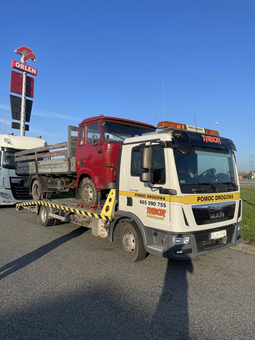 Transport maszyn rolniczych/budowlanych POMOC DROGOWA*laweta*holowanie