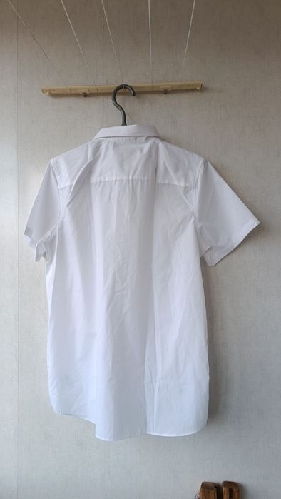 Рубашка f&f белая короткий рукав 9-12, 14-16 лет