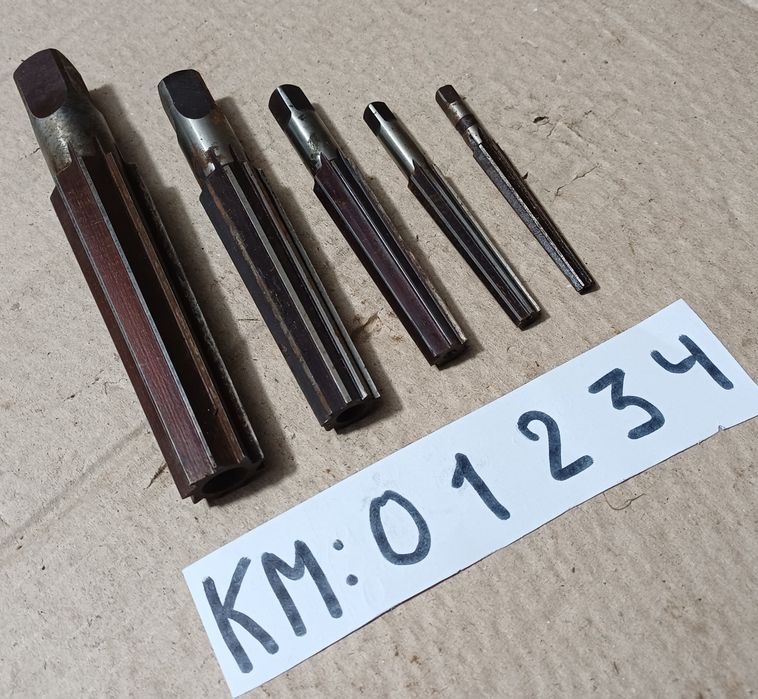 Розвертка райбер розгортка для конус Морзе 4 3 2 1 0 СССР НАБОР 5шт, втулки перехідні токарні станочні сверла машинні розвертки різці фрези инструмент