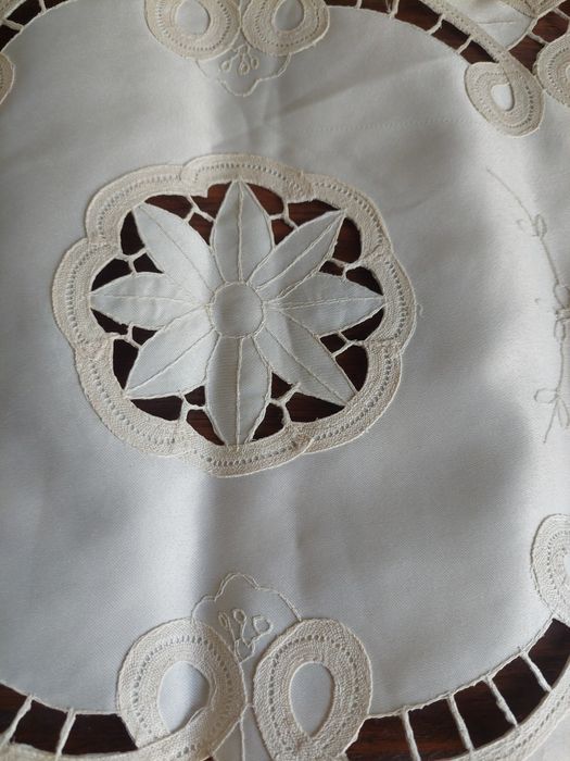 4 napperons em tom pérola