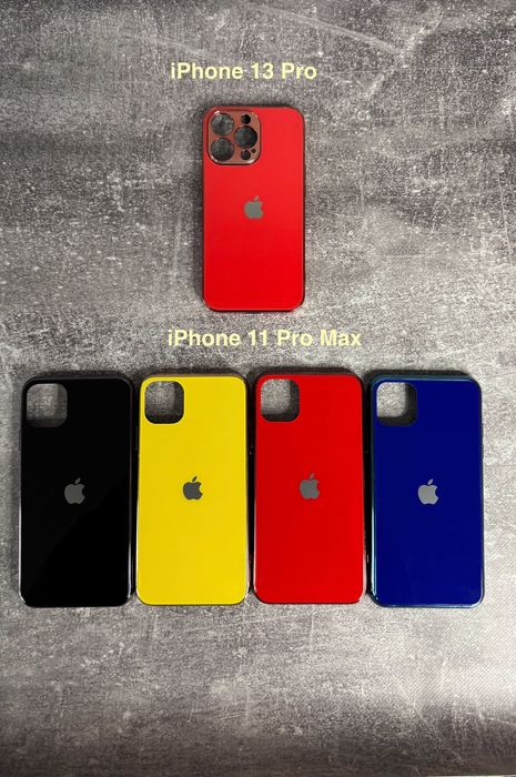 Скляний чохол iPhone 11 Pro Max / 13 Pro Айфон чехол Glass Case