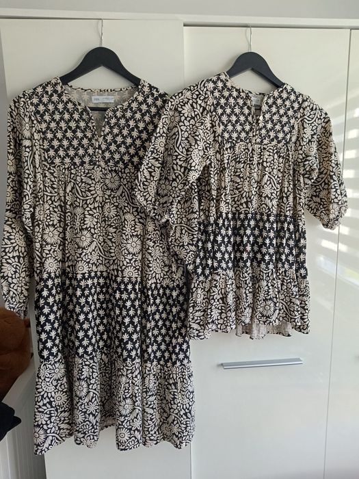 Sukienki Zara Mama i córka S i 116 wiosna