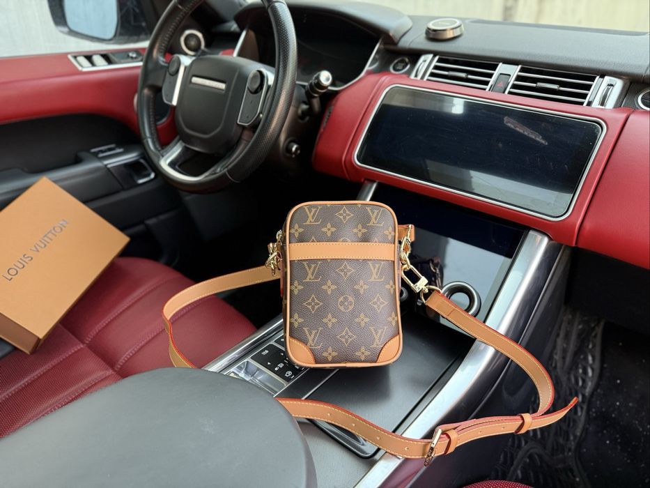 Louis Vuitton сумка мужская коричневая кожаная оригинал