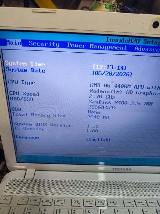 Laptop Toshiba satellite  l850D