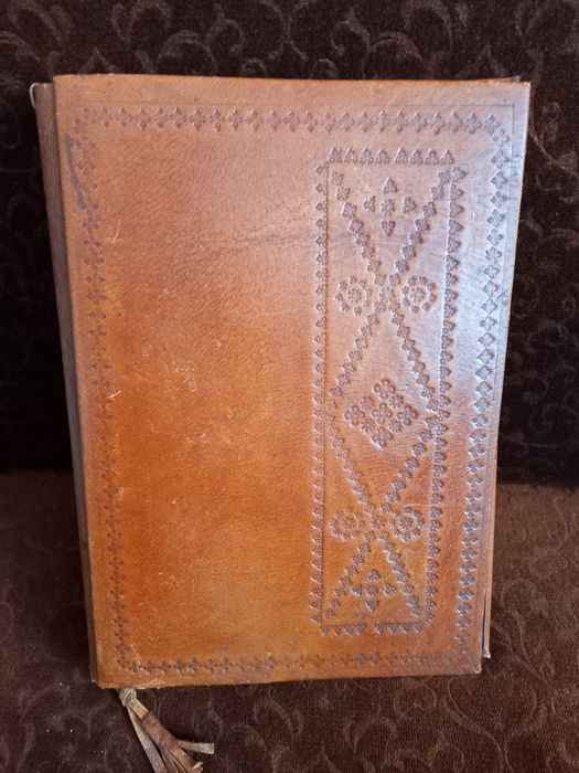 Retro aktówka z naturalnej skóry