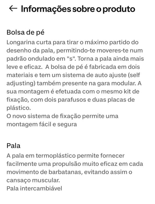 Barbatanas de mergulho Cressi Gara Modular 44-45 usadas 1 vez