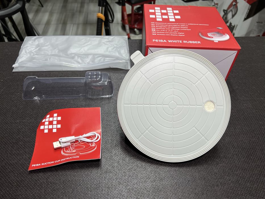 Присоска с автоподкачкой Shijing P618A Диаметр 200 мм 140 кг Дисплей