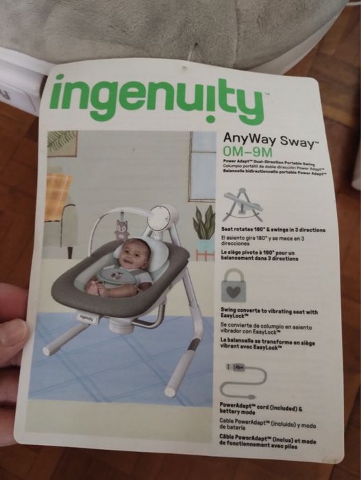 Крісло-гойдалка Ingenuity "AnyWay Sway-Spruce"