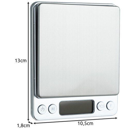 Waga Kuchenna Elektroniczna Precyzyjna LCD Cyfrowa do 500g miska