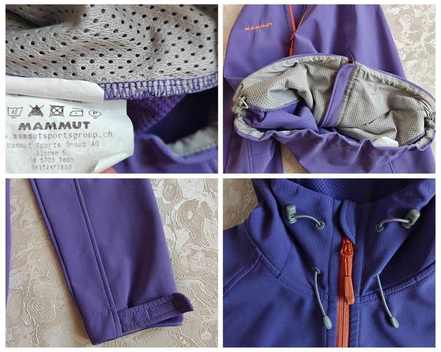 Жіноча куртка Mammut hoody softshell softech windbreaker full zip