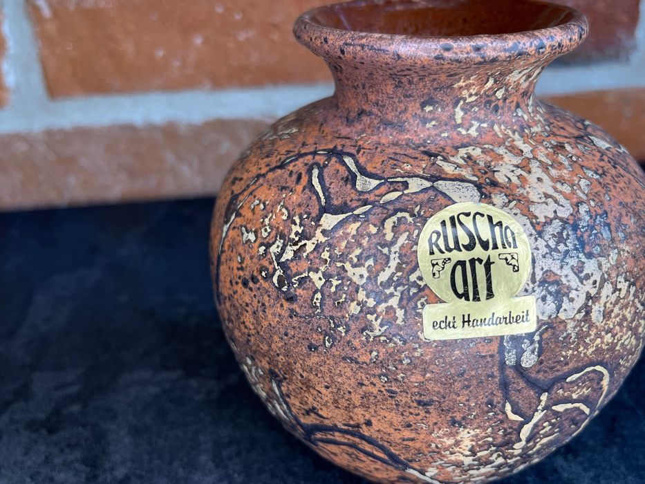 Ceramiczny wazon Ruscha 807-2 stara ceramika West Germany.
