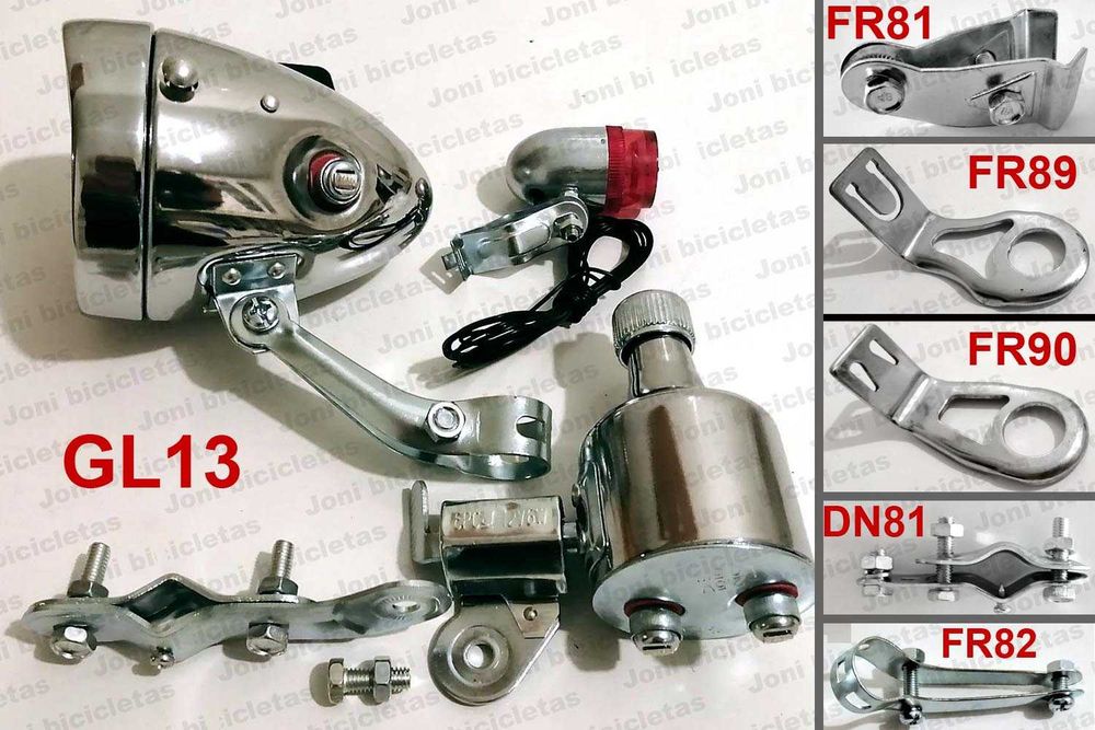 Farol, lâmpada de bicicleta clássica, pasteleira, Janete, MTB