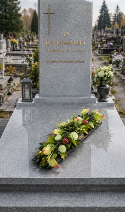 Dekoracje nagrobne w nowoczesnej formie