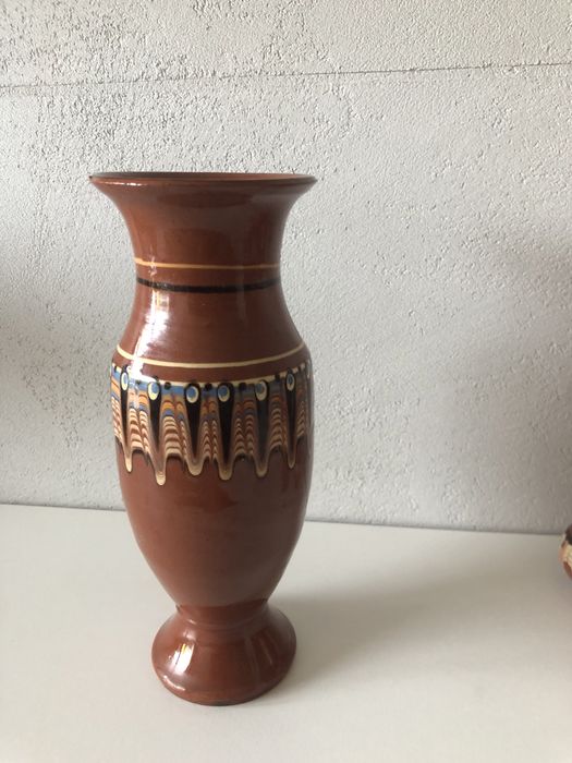 Wazon 24 cm ceramika, kamionka bułgarska