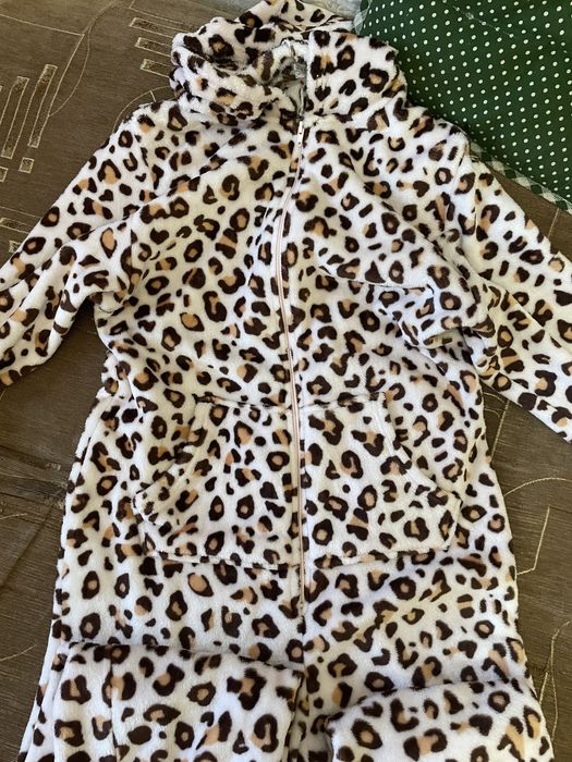 Тепла піжама леопард
