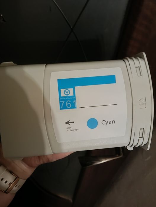 Картридж плотер  HP 761 Cyan 400 мл (Remanufactured) для DesignJet T7100 / T7200