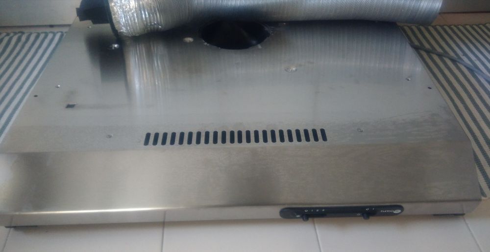 Exaustor  fogão turboair novo c  tubo e rede