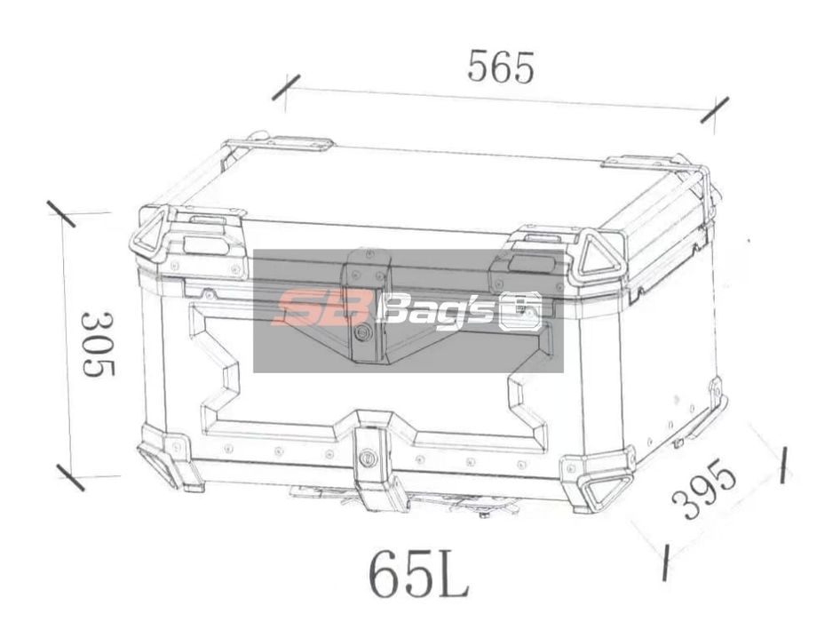 Malas laterais Top Case alumínio BMW 1250