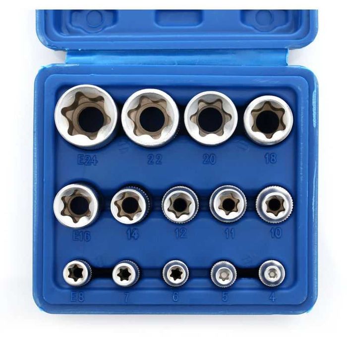 Nasadki TORX 14cz Zestaw nasadek Kraft&Dele KD10335