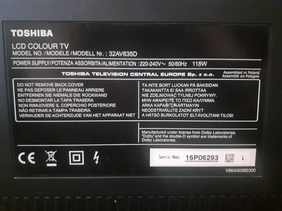 Телевизор TOSHIBA