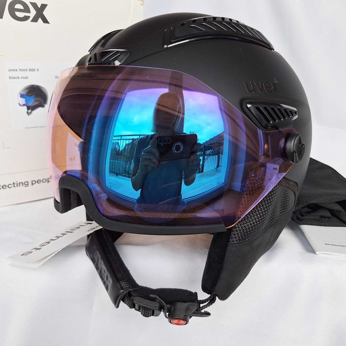 Kask narciarski Uvex HLMT 600 Vario Black Mat L 57-59cm