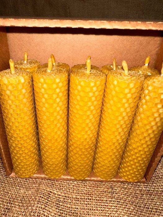 Набір свічок з бджолиного воску