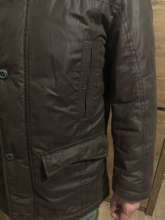 Ocieplana zimowa kurtka męska Bugatti - Rozmiar L - Brązowa