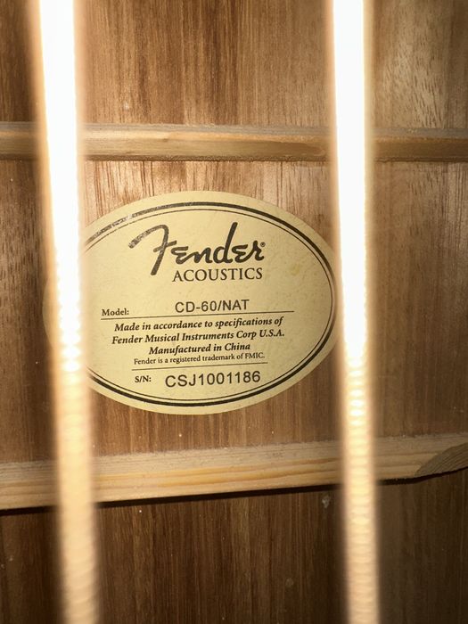 Гитара Fender акустическая