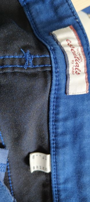 42 XL XXL 44 Tchibo spodnie damskie materiałowe niebieskie