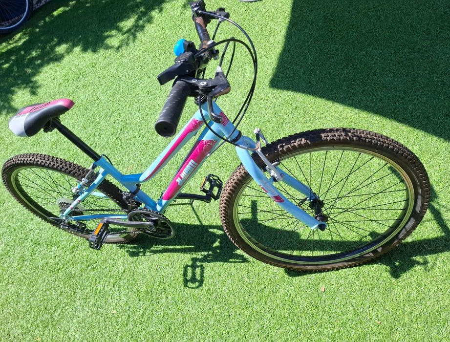 Bicicleta Aro 24 Azul e Rosa – Ótimo Estado