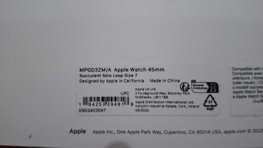 3 Pulseiras originais para Apple Watch 45 mm. Tamanho 7.